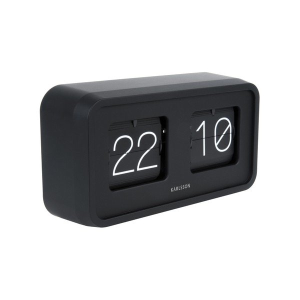 Ceas de birou Karlsson Bold Flip, negru-image-3