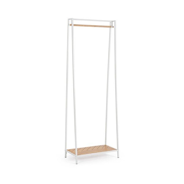 Suport pentru haine alb/în culoare naturală din oțel 63x180x34 cm Haldor – Yes Everyday