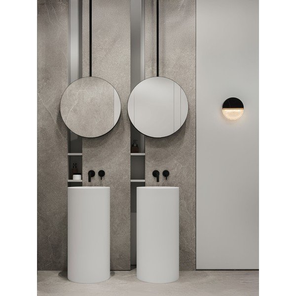 Aplică de perete neagră LED cu intensitate reglabilă din metal Dorin – Nova Luce-image-3