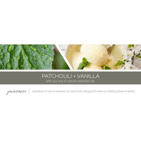 Lumânare parfumată în recipient de sticlă Goose Creek Patchouli & Vanilla Blossom, 60 ore de ardere-image-1