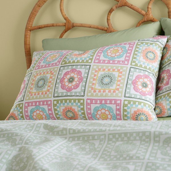 Lenjerie de pat pentru pat dublu 200x200 cm Crochet Print – Catherine Lansfield-image-3