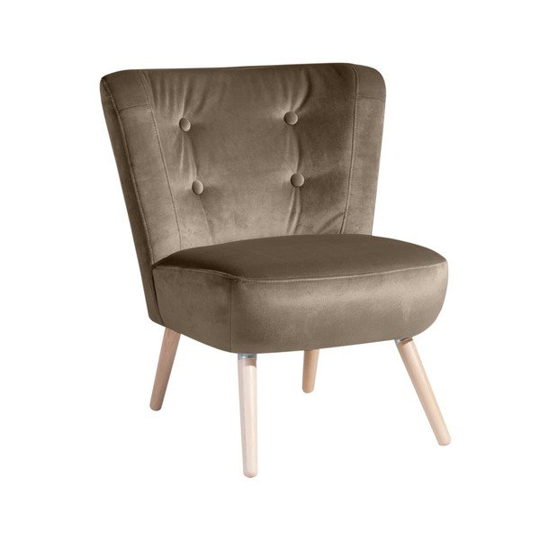 Fotoliu Max Winzer Neele Velvet, gri bej