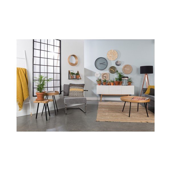 Ceas de perete din marmură Zuiver Marble Time, alb-image-4