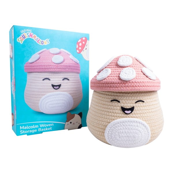 Coș de jucării pentru copii bej din material textil ø 23x22 cm Fizz Malcolm – SQUISHMALLOWS-image-3