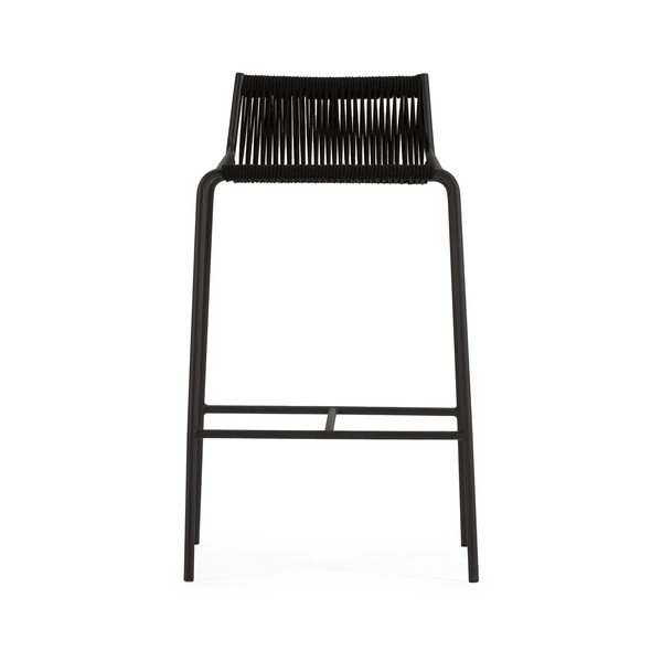 Scaun de bar negru din metal (înălțime șezut 65 cm) Emily – Marckeric-image-2