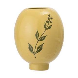 Vază din gresie ceramică Bloomingville Rose, galben