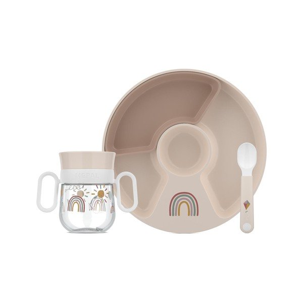 Set de veselă pentru copii 3 buc. din plastic Sunshine & Rainbow – Mepal