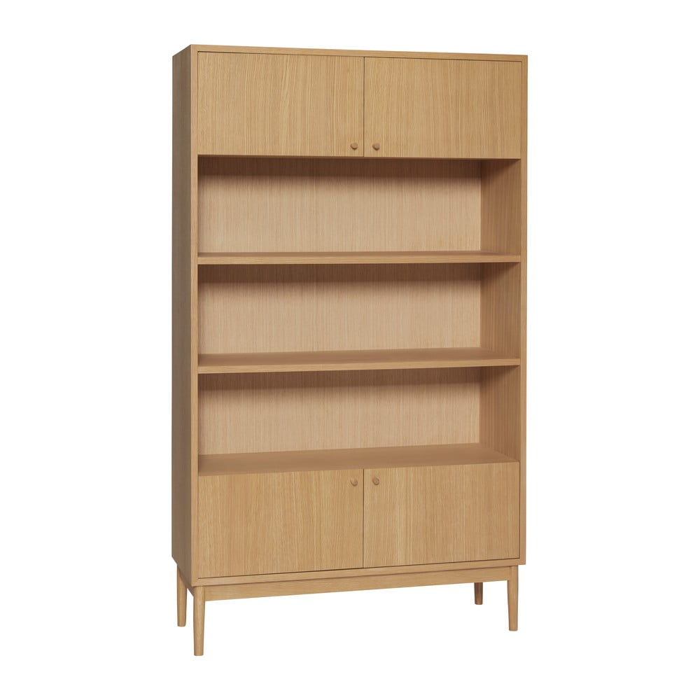 Bibliotecă în culoare naturală cu aspect de lemn de stejar 100x170 cm Prime – Hübsch