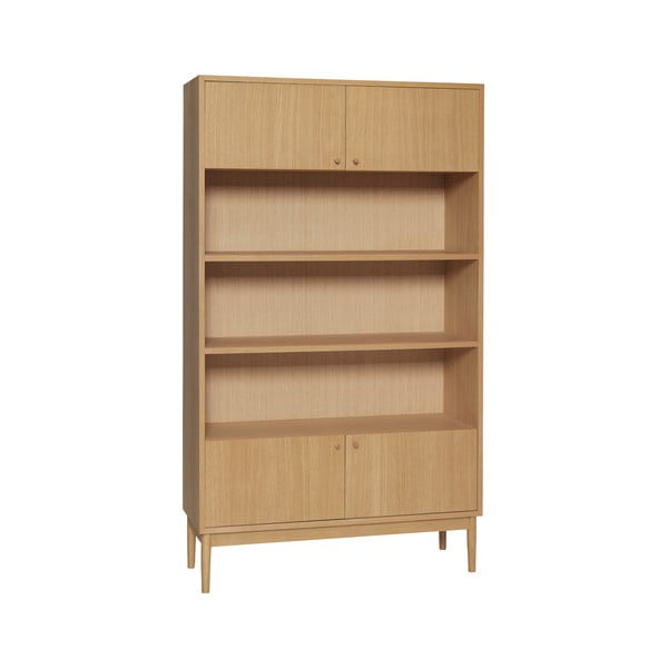Bibliotecă în culoare naturală cu aspect de lemn de stejar 100x170 cm Prime – Hübsch