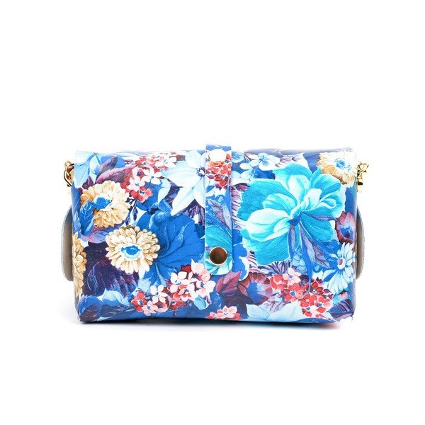 Geantă din piele Sofia Cardoni Artsy Blue-image-4