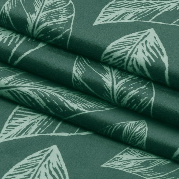 Draperie verde din catifea 140x250 cm Calm – Restilo-image-1