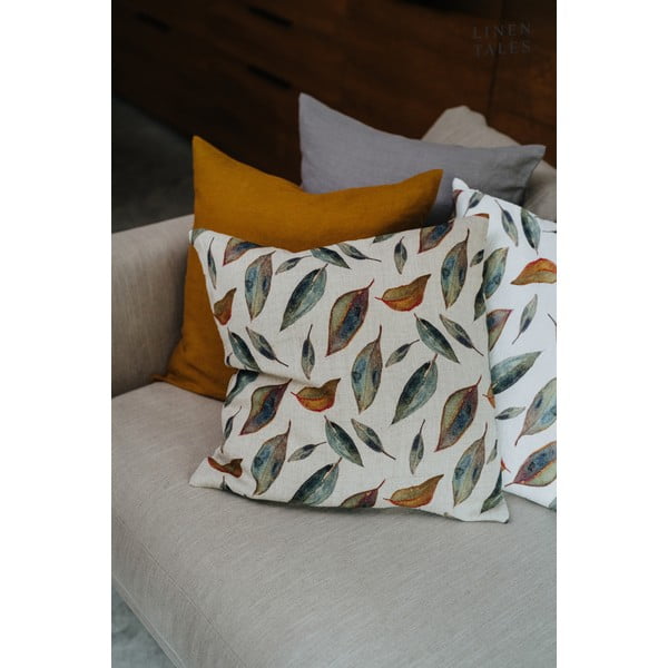 Față de pernă din in 50x50 cm Golden Fall – Linen Tales-image-3