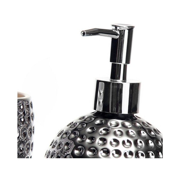 Set de accesorii de baie argintiu – Casa Selección-image-1