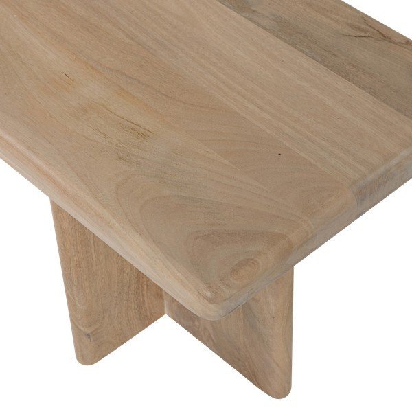 Masă consolă în culoare naturală deschisă din lemn de mango 40x80 cm Ato – WOOOD-image-4