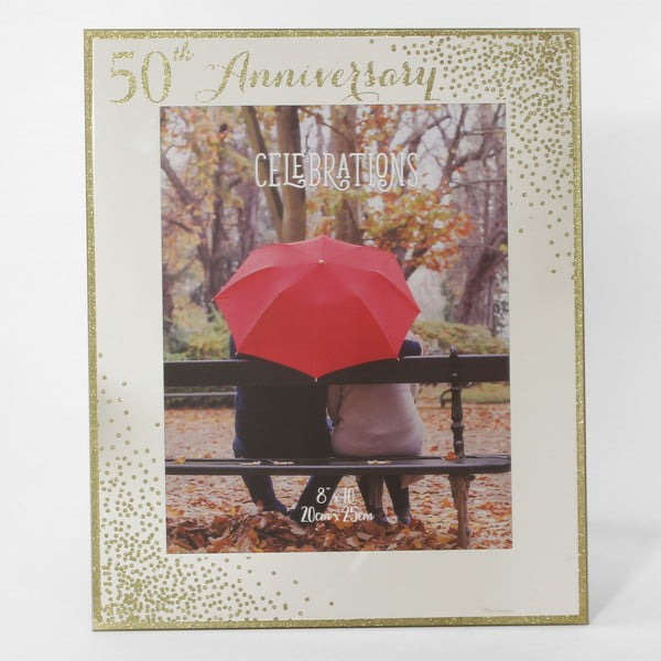 Ramă fotografii pentru a 50-a aniversare Celebrations Anniversary, pentru fotografii 20 x 25 cm