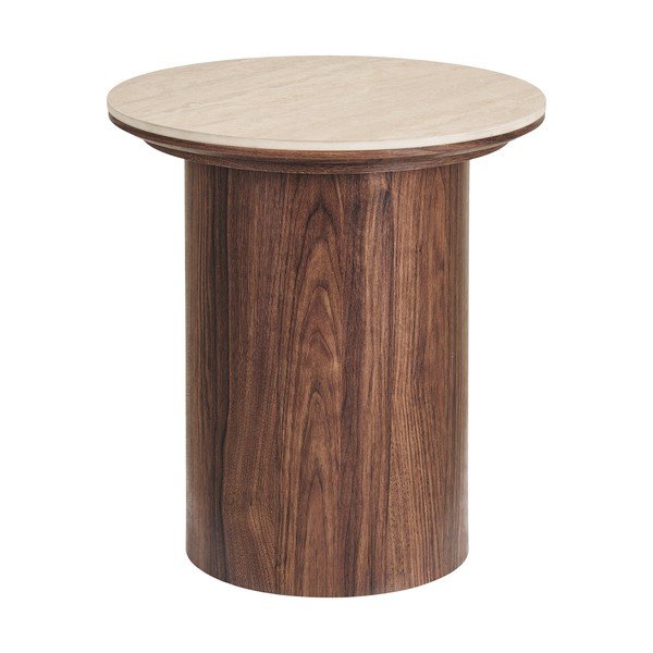 Măsuță auxiliară rotundă cu blat ceramic ø 45 cm Delphi – House Nordic-image-4