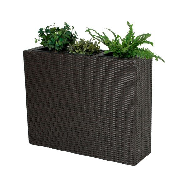 Ghiveci flori ADDU Room Divider, maro închis-image-1