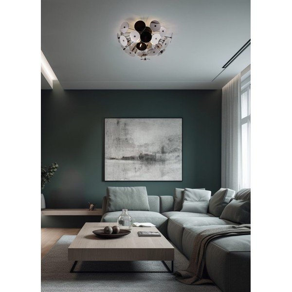 Plafonieră negru-mat Discalgo – Trio-image-1