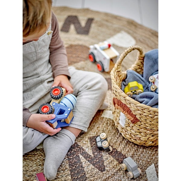 Coșuri de jucării pentru copii în culoare naturală 2 buc. din zambilă de apă ø 32x32 cm Agnes – Bloomingville Mini-image-4