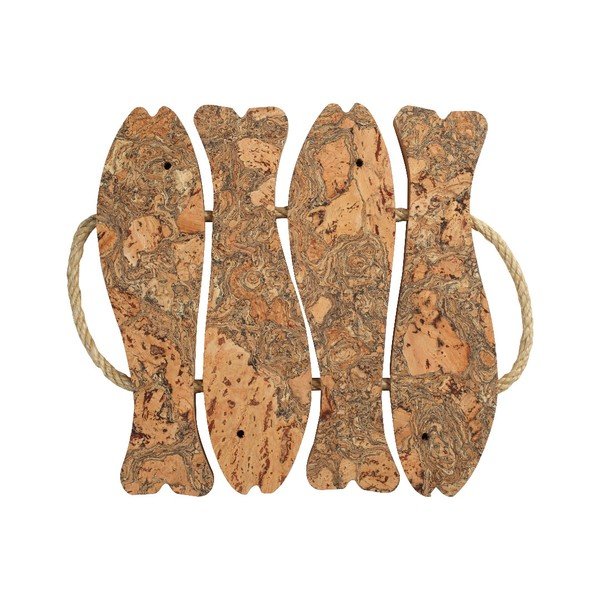 Suport din plută pentru vase fierbinți T&G Woodware Fish, mare