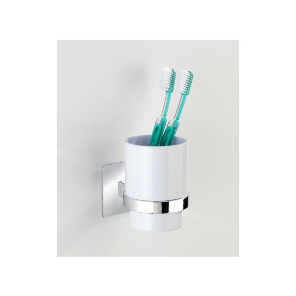 Suport autoadeziv cu pahar pentru periuțele de dinți Wenko Quadro-image-3