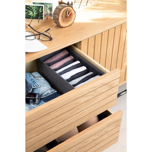 Organizator de sertare cu compartimente Bigso Box of Sweden Drawer, 16,5 x 11 cm, gri-image-1