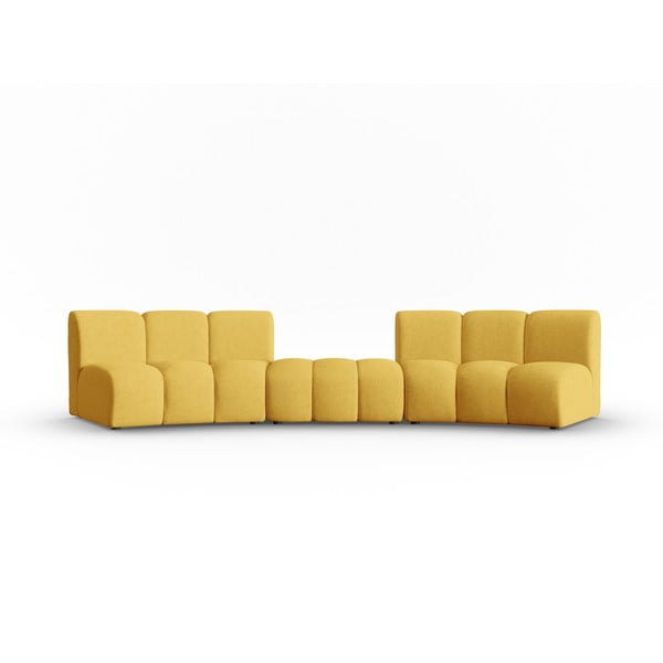 Canapea galbenă 367 cm Lupine – Micadoni Home