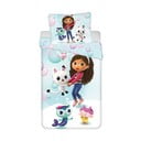 Lenjerie de pat pentru copii din microfibră pentru pat de o persoană 140x200 cm Gabby's Dollhouse "bubbles" – Jerry Fabrics