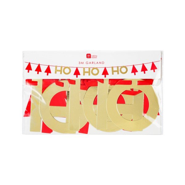 Ghirlandă de Crăciun din hârtie Talking Tables Ho Ho Ho, lungime 3 m-image-1