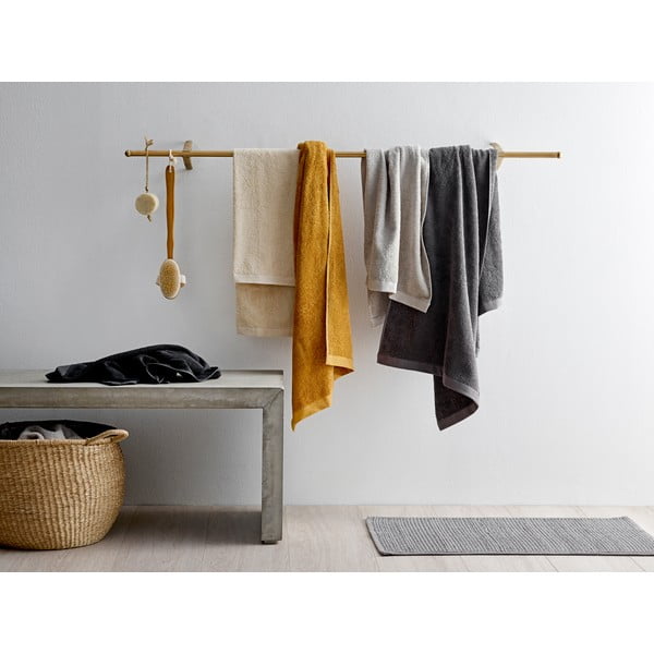 Prosop din bumbac froté Södahl Golden, 100 x 50 cm, galben-image-3