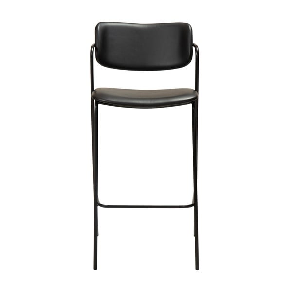 Scaun de bar din piele artificială DAN-FORM Denmark Zed, înălțime 107 cm, negru-image-2