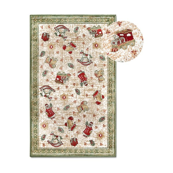 Covor verde din amestec de bumbac 50x80 cm cu model de Crăciun Toy's Delight Green Christmas – Villeroy&Boch