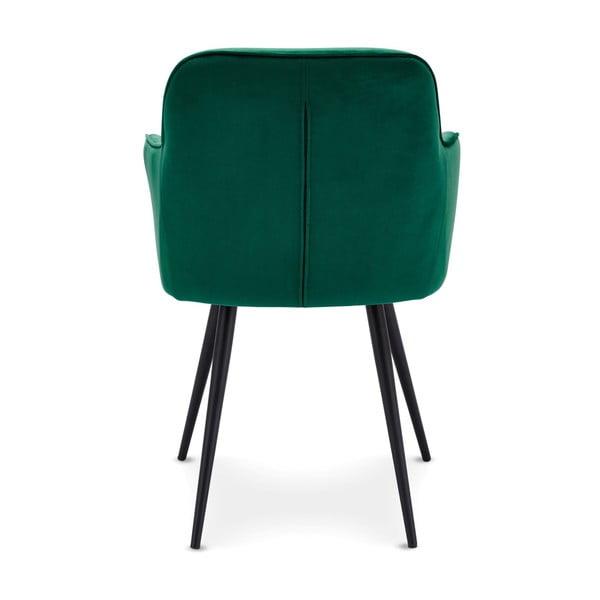 Scaune de dining verde 2 buc. din catifea Nadja – Furnhouse-image-2