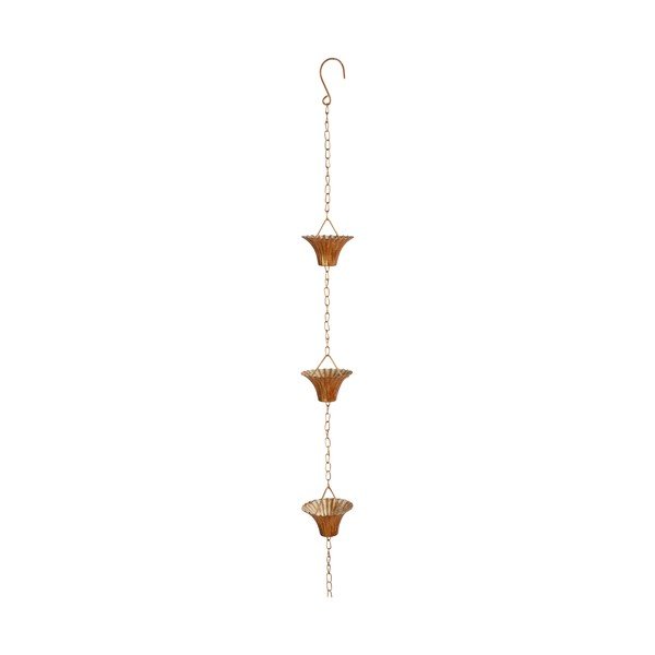 Lanț pentru ploaie Esschert Design, lungime 259 cm, roz-image-1