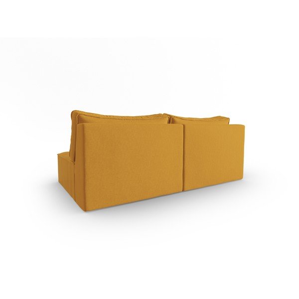 Canapea galbenă 160 cm Mike – Micadoni Home-image-3