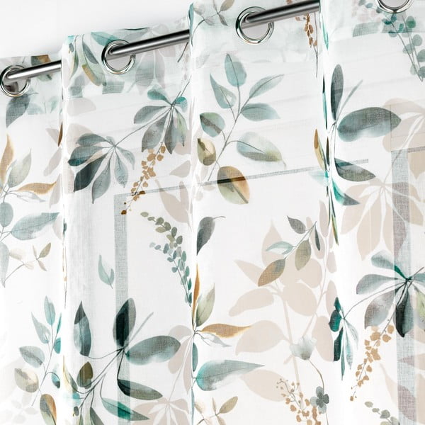 Perdea albă/verde 140x240 cm Dilaris – douceur d'intérieur-image-2