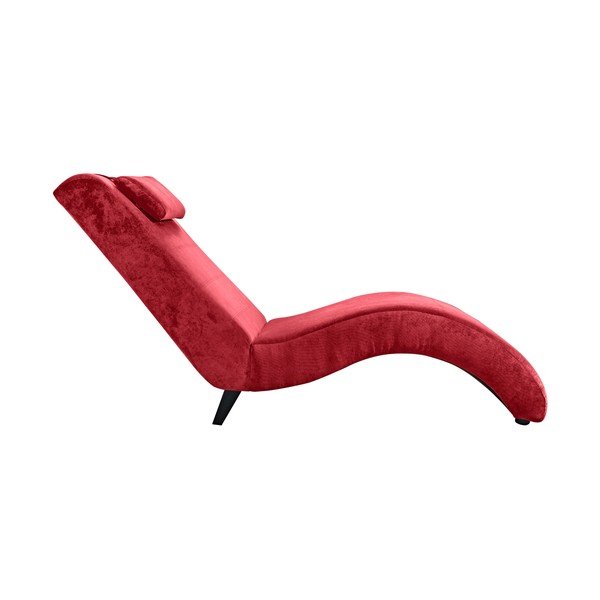 Șezlong Max Winzer Norris Velvet, roșu-image-1