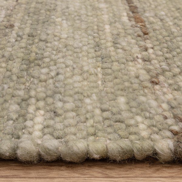 Covor kaki reversibil, țesut manual din amestesc de lână 120x170 cm Birkdale Pistachio – Asiatic Carpets-image-4