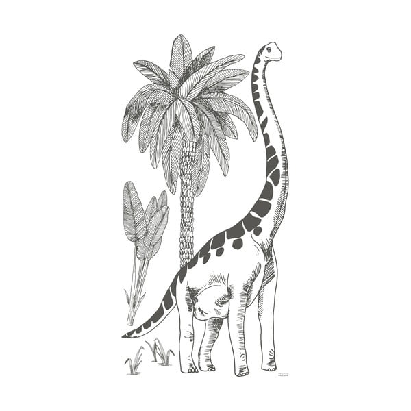 Autocolant pentru copii 130x64 cm Brontosaurus – Lilipinso