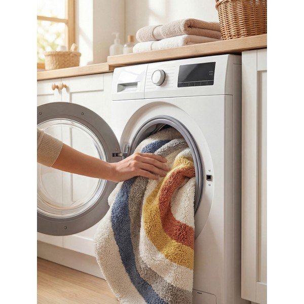 Covor pentru copii crem lavabil/țesut manual din bumbac 140x200 cm Snuggle Riva – Hanse Home-image-3