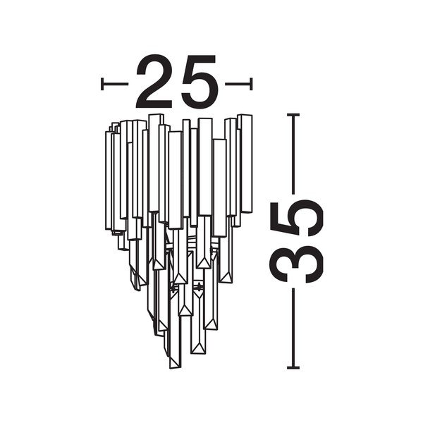 Aplică de perete aurie din metal Grane – Nova Luce-image-4