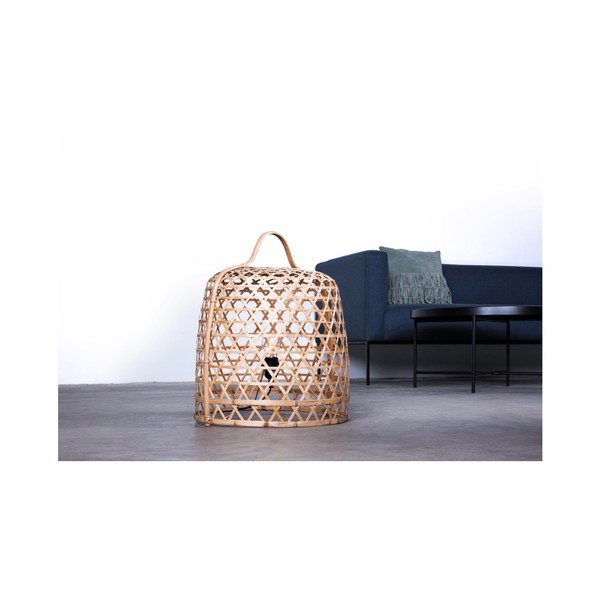Lampadar din bambus Canett Octavio, diametru 45 cm, culoare deschisă-image-1
