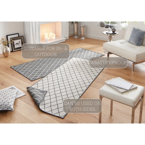 Covor adecvat pentru exterior NORTHRUGS Malaga, 80 x 350 cm, gri - crem-image-4
