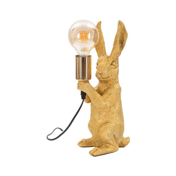 Veioză aurie (înălțime 35,5 cm) Rubbit – Mauro Ferretti