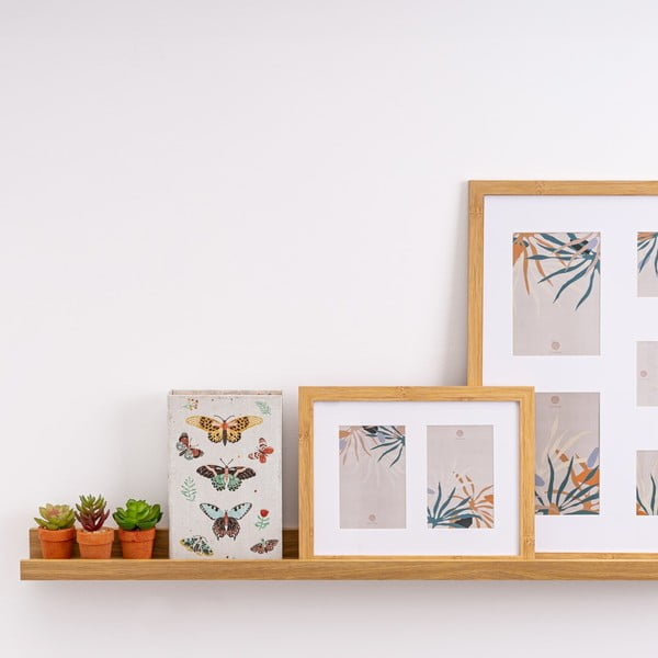 Raft în culoare naturală pentru fotografii cu aspect de lemn de stejar 80 cm – Casa Selección-image-1