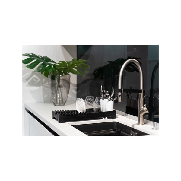 Scurgător de vase negru Vialli Design Livio Duo-image-1