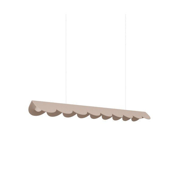 Lustră taupe LED din aluminiu BISCUIT – Thoro