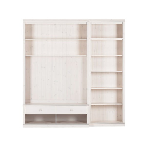 Set TV alb din lemn de pin 214x223 cm Anita – Støraa