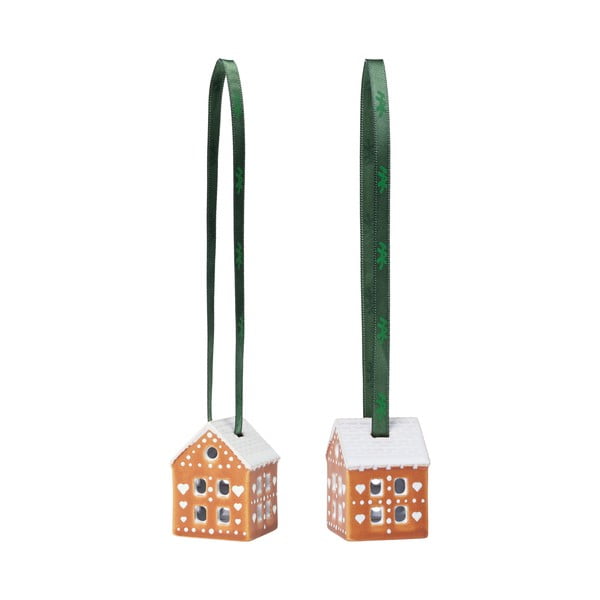 Ornamente de Crăciun 2 buc. din ceramică 5 cm Gingerbread – Kähler Design-image-2