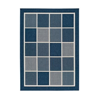 Covor pentru exterior Universal Nicol Squares, 140 x 200 cm, albastru-gri
